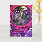 Abstraite Color Study 383, carte (Fleur jaune)