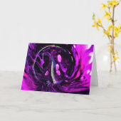Abstraite Color Study 384, carte (Fleur jaune)