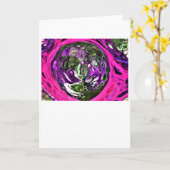 Abstraite Color Study 385, carte (Fleur jaune)