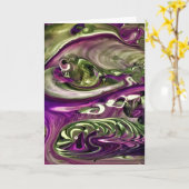 Abstraite Color Study 387, carte (Fleur jaune)