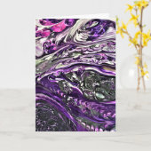 Abstraite Color Study 388, carte (Fleur jaune)