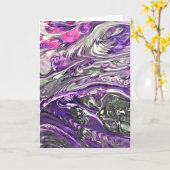 Abstraite Color Study 389, carte (Fleur jaune)
