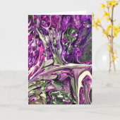 Abstraite Color Study 396, carte (Fleur jaune)