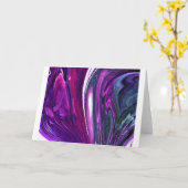 Abstraite Color Study 397, carte (Fleur jaune)