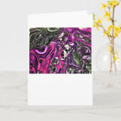Abstraite Color Study 398, carte (Fleur jaune)