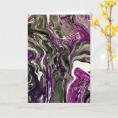 Abstraite Color Study 404, carte (Fleur jaune)