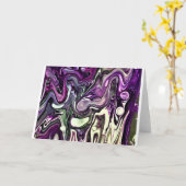 Abstraite Color Study 408, carte (Fleur jaune)