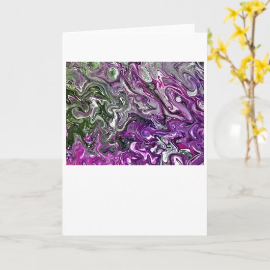 Abstraite Color Study 427, carte (Fleur jaune)