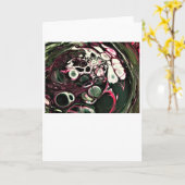 Abstraite Color Study 428, carte (Fleur jaune)