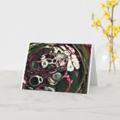 Abstraite Color Study 428, carte (Fleur jaune)