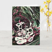Abstraite Color Study 438, carte (Fleur jaune)
