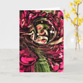 Abstraite Color Study 439, carte (Fleur jaune)