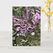 Abstraite Color Study 444, carte (Fleur jaune)