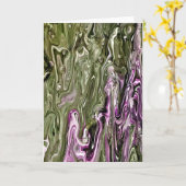 Abstraite Color Study 448, carte (Fleur jaune)