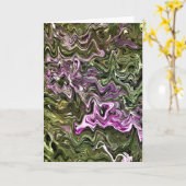 Abstraite Color Study 449, carte (Fleur jaune)