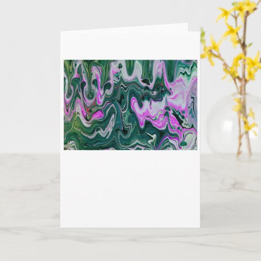 Abstraite Color Study 458, carte (Fleur jaune)