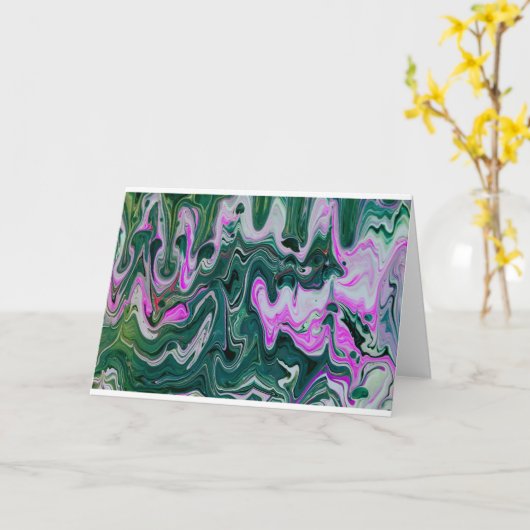 Abstraite Color Study 458, carte (Fleur jaune)