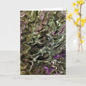 Abstraite Color Study 467, carte (Fleur jaune)