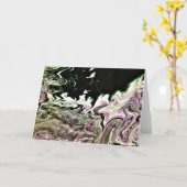 Abstraite Color Study 471, carte (Fleur jaune)