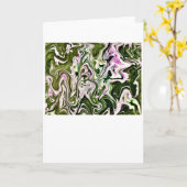 Abstraite Color Study 476, carte (Fleur jaune)