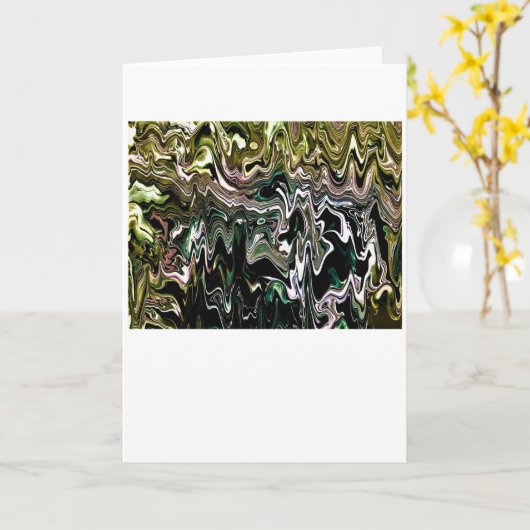 Abstraite Color Study 477, carte (Fleur jaune)