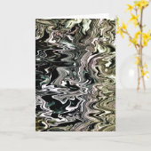Abstraite Color Study 477, carte (Fleur jaune)