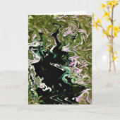 Abstraite Color Study 482, carte (Fleur jaune)