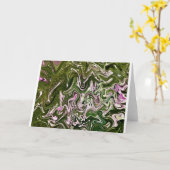 Abstraite Color Study 485, carte (Fleur jaune)