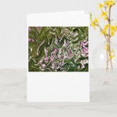 Abstraite Color Study 485, carte (Fleur jaune)