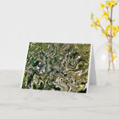 Abstraite Color Study 487, carte (Fleur jaune)