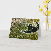 Abstraite Color Study 495, carte (Fleur jaune)