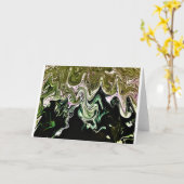 Abstraite Color Study 498, carte (Fleur jaune)