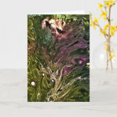 Abstraite Color Study 499, carte (Fleur jaune)