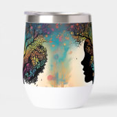 Abstraite Dame Mère Nature Arbres Et Fleurs, (Droite)