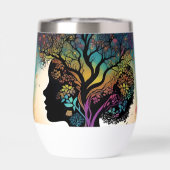 Abstraite Dame Mère Nature Arbres Et Fleurs, (Arrière)