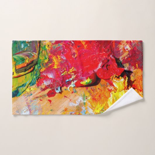 Abstraite De Palette Artiste (Serviette à main)