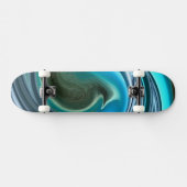 Abstraite Dove In Aqua Skateboard (Horz)