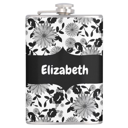Abstraite flacon de design Flacon gris-blanc noir (Devant)