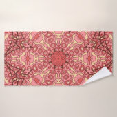 Abstraite fleur mandala ethnique sans couture moti (Serviette de bain)