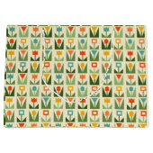 Abstraite Fleurs de printemps Grand sac cadeau (Devant)