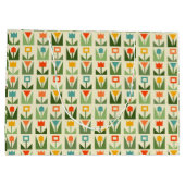 Abstraite Fleurs de printemps Grand sac cadeau (Dos)