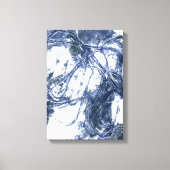 Abstraite impression murale bleu gris (Recto)