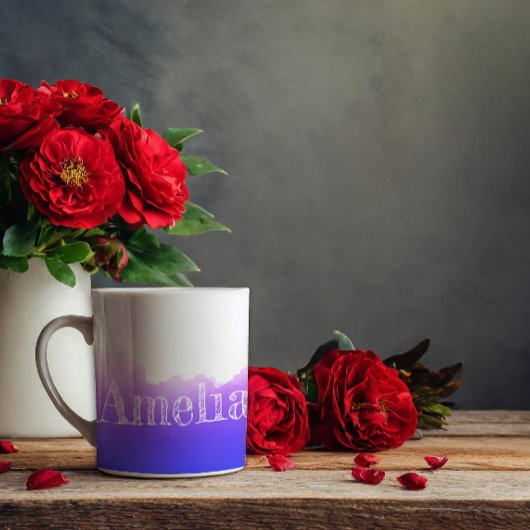 Abstraite lavande aquarelle motif tasse à café