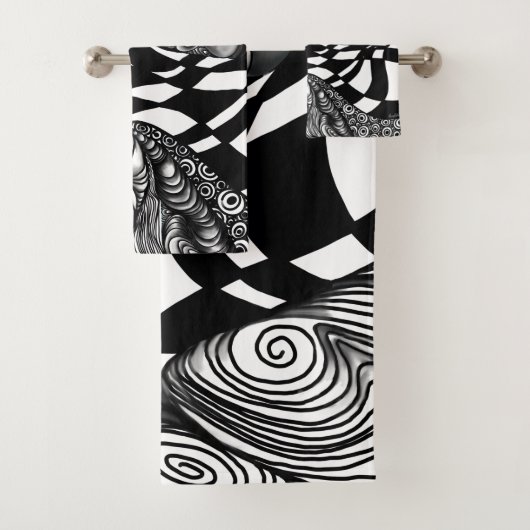 Abstraite ligne noire et blanche (En situation)