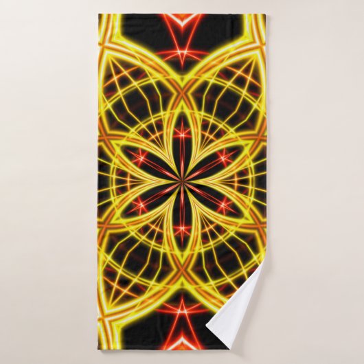 Abstraite lumière dorée sur scène. (Serviette de bain)