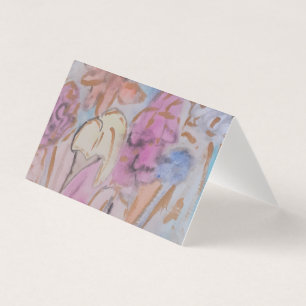 Abstraite Pastel Floral Carte pliée