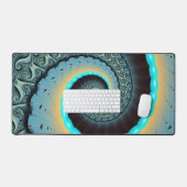 Abstraite spirale d'art fractal bleu turquoise ora (Clavier et souris)