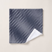 Abstraites bandes géométriques noires et blanches  (Gant de toilette)