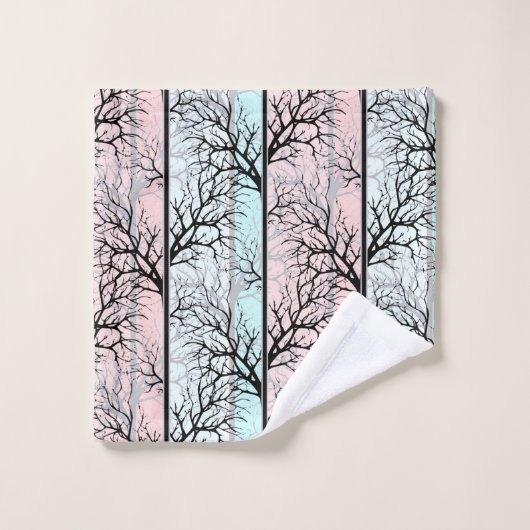 Abstraits, arbres (Gant de toilette)