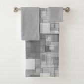 Abstraits Carrés d'argent moderne (En situation)